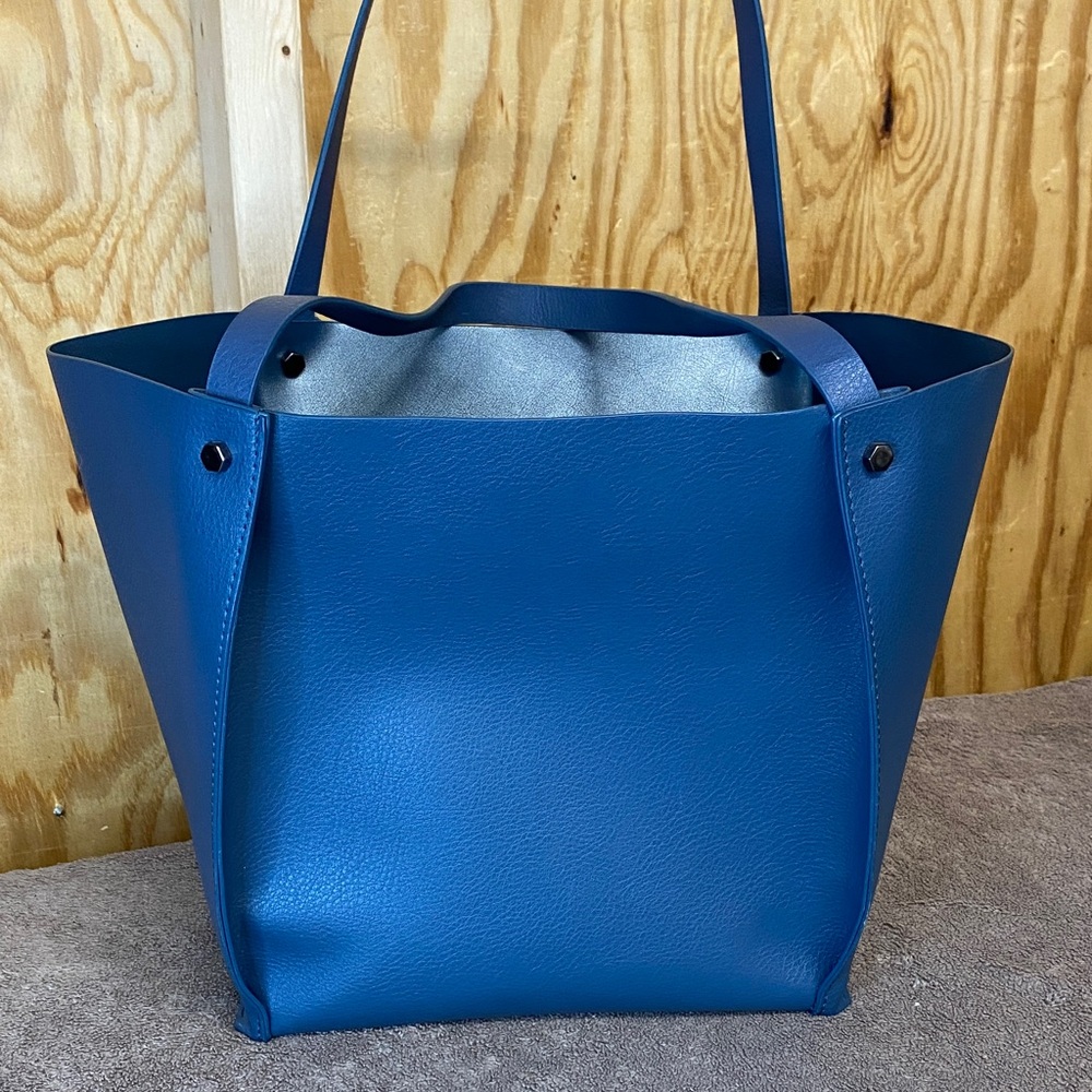 Neiman Marcus faux leather tote bag